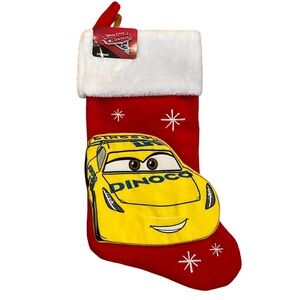 NEW 18” Disney Cars Dinoco Race car Christmas stocking Novelty